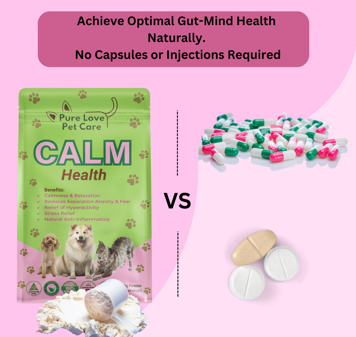 Calm Support — Natural Stress & Anxiety Relief for Dogs