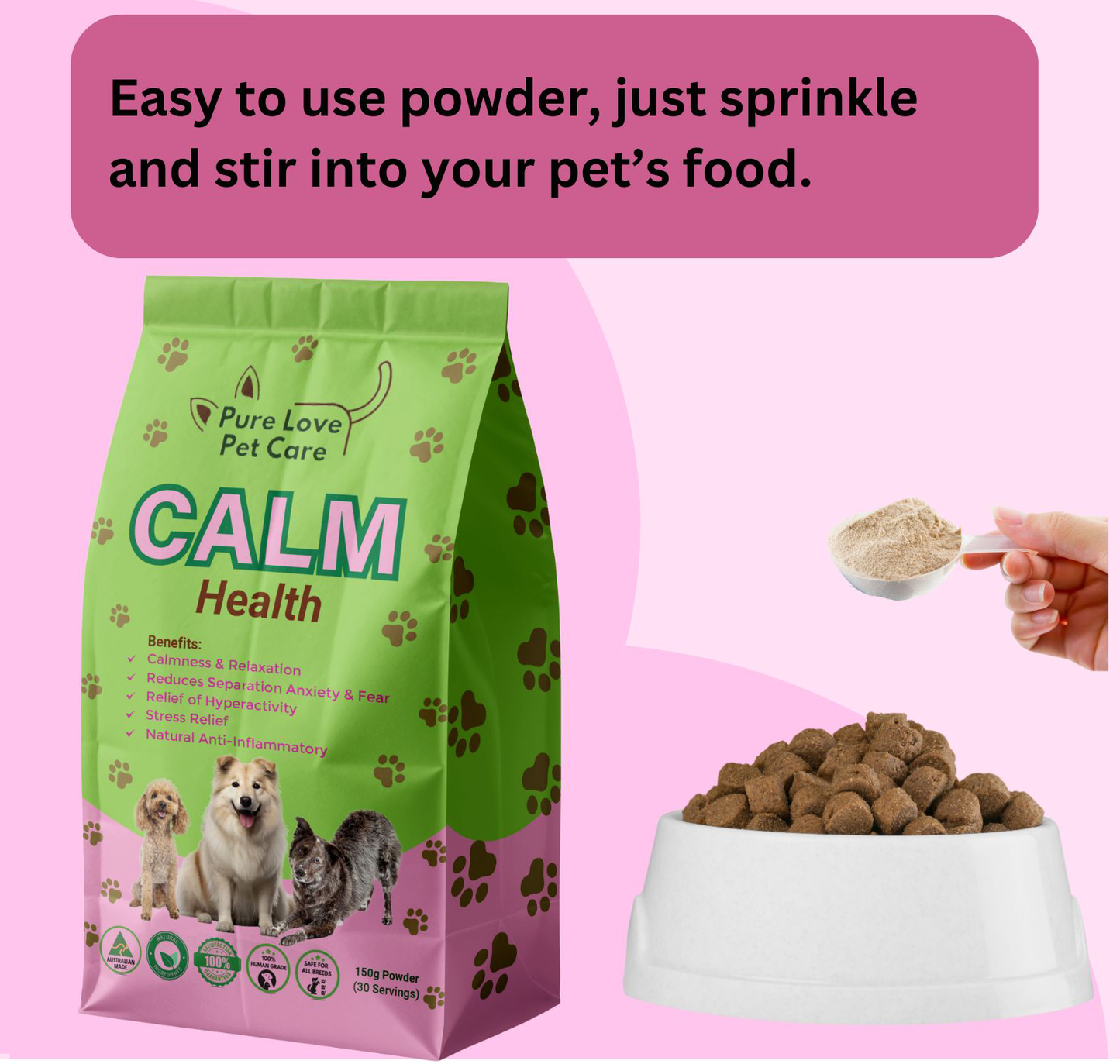 Calm Support — Natural Stress & Anxiety Relief for Dogs