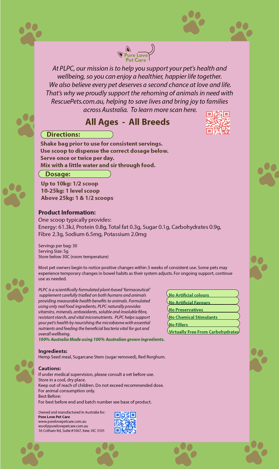 Calm Support — Natural Stress & Anxiety Relief for Dogs