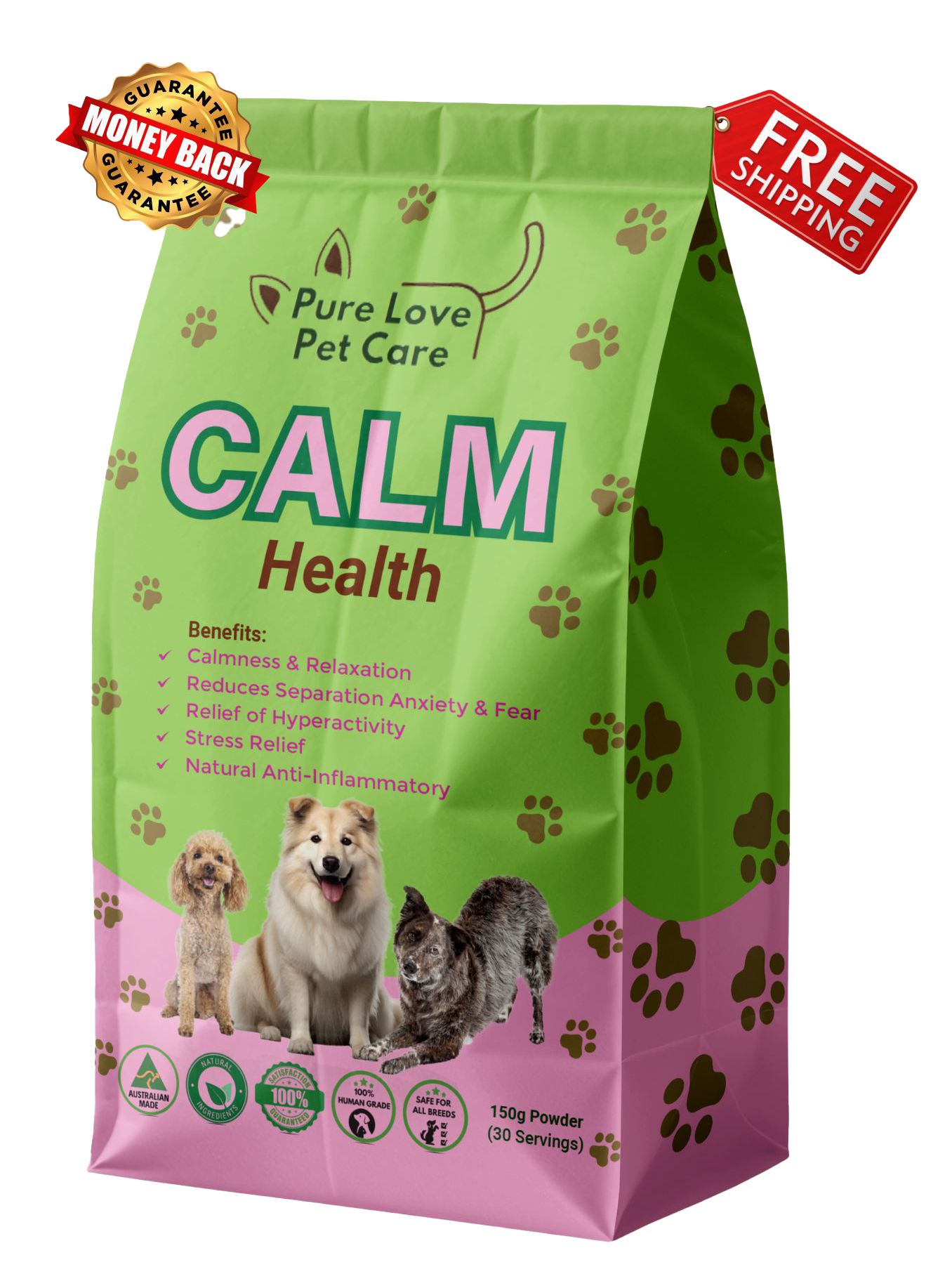 Calm Support — Natural Stress & Anxiety Relief for Dogs