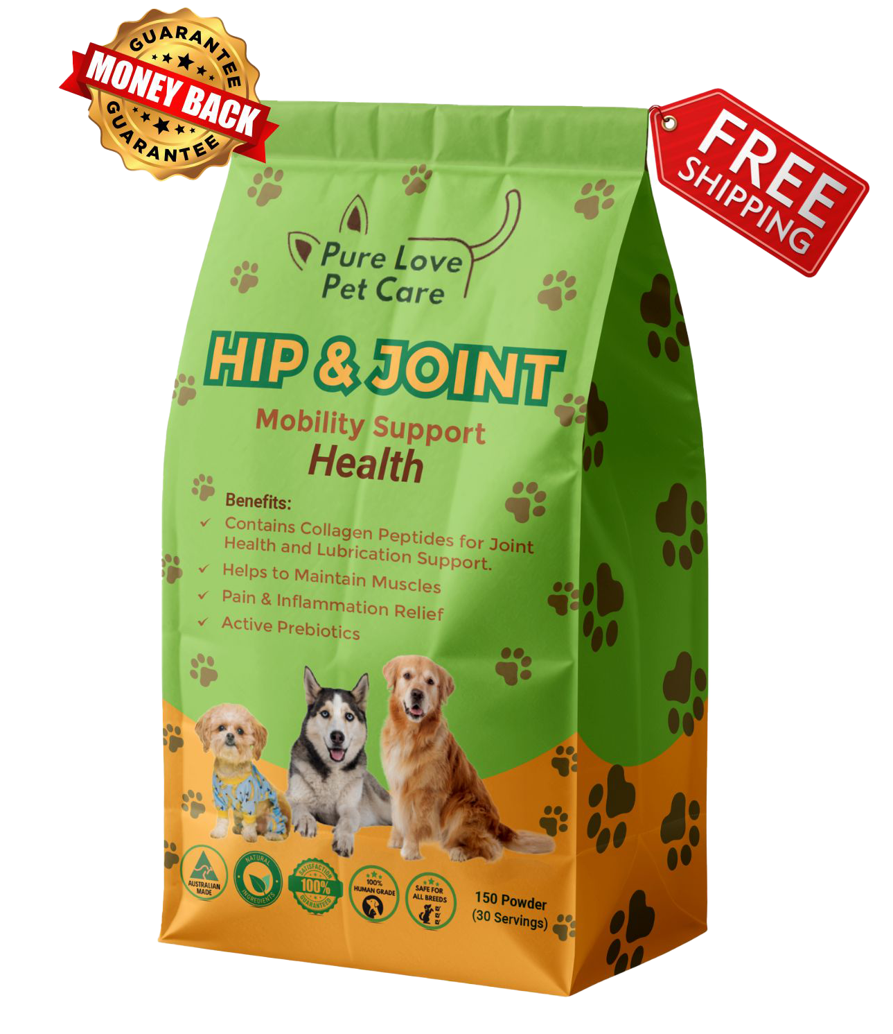 Hip & Joint Support — Daily Mobility Formula for Dogs