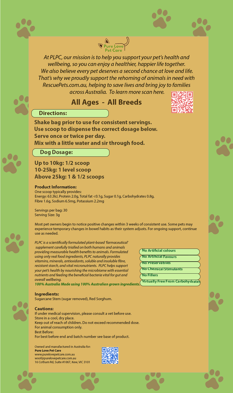Hip & Joint Support — Daily Mobility Formula for Dogs