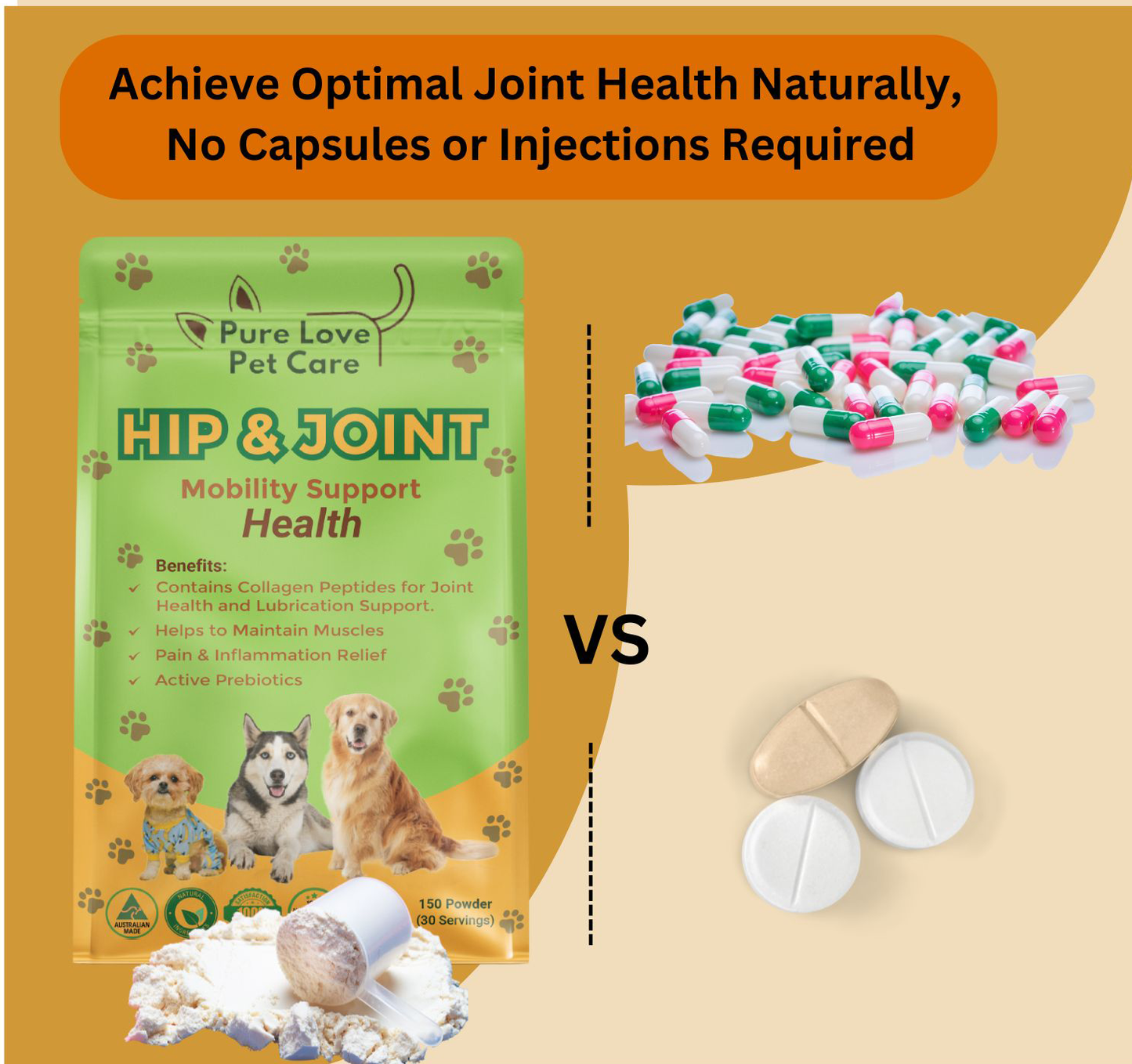 Hip & Joint Support — Daily Mobility Formula for Dogs