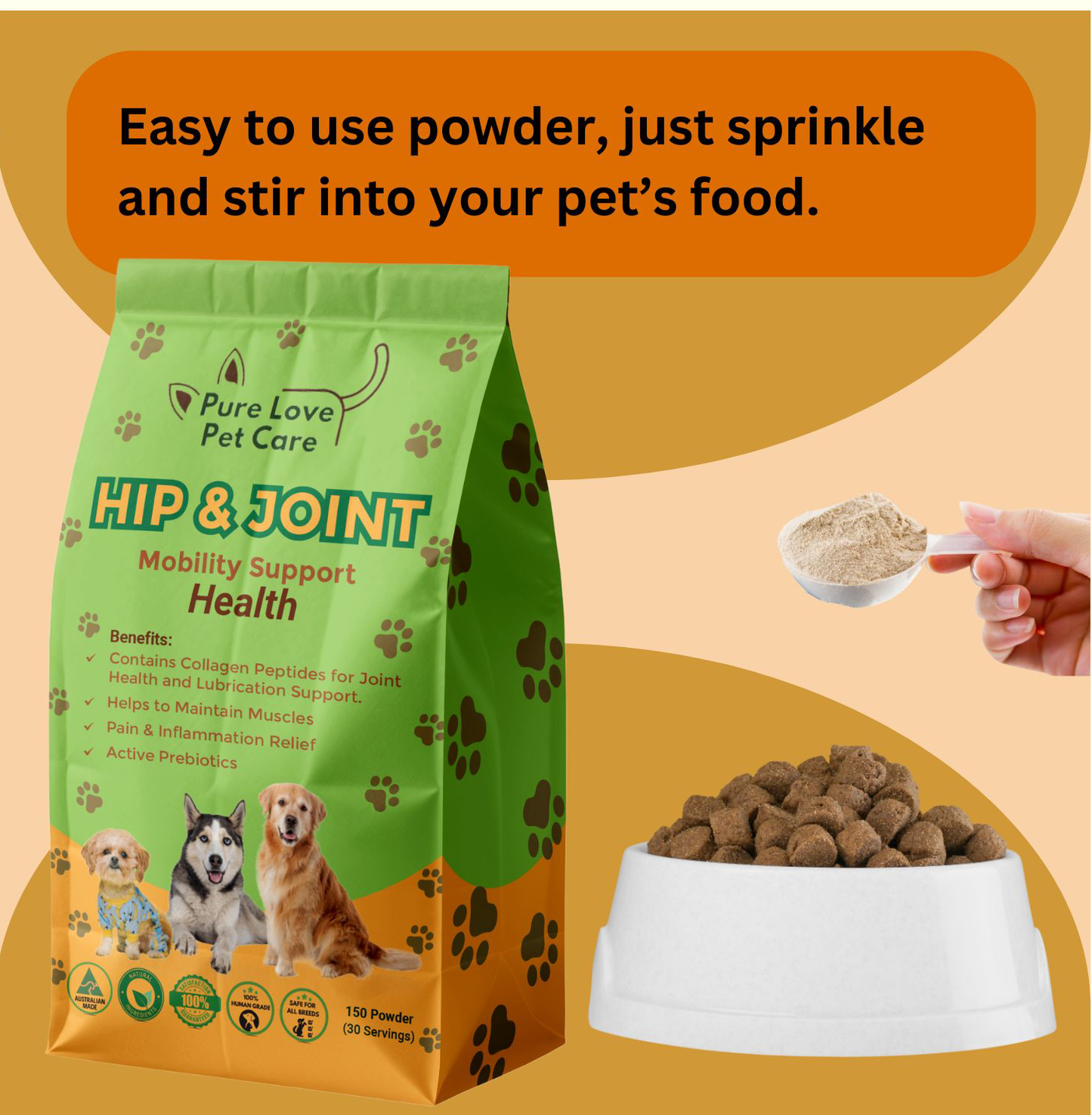 Hip & Joint Support — Daily Mobility Formula for Dogs